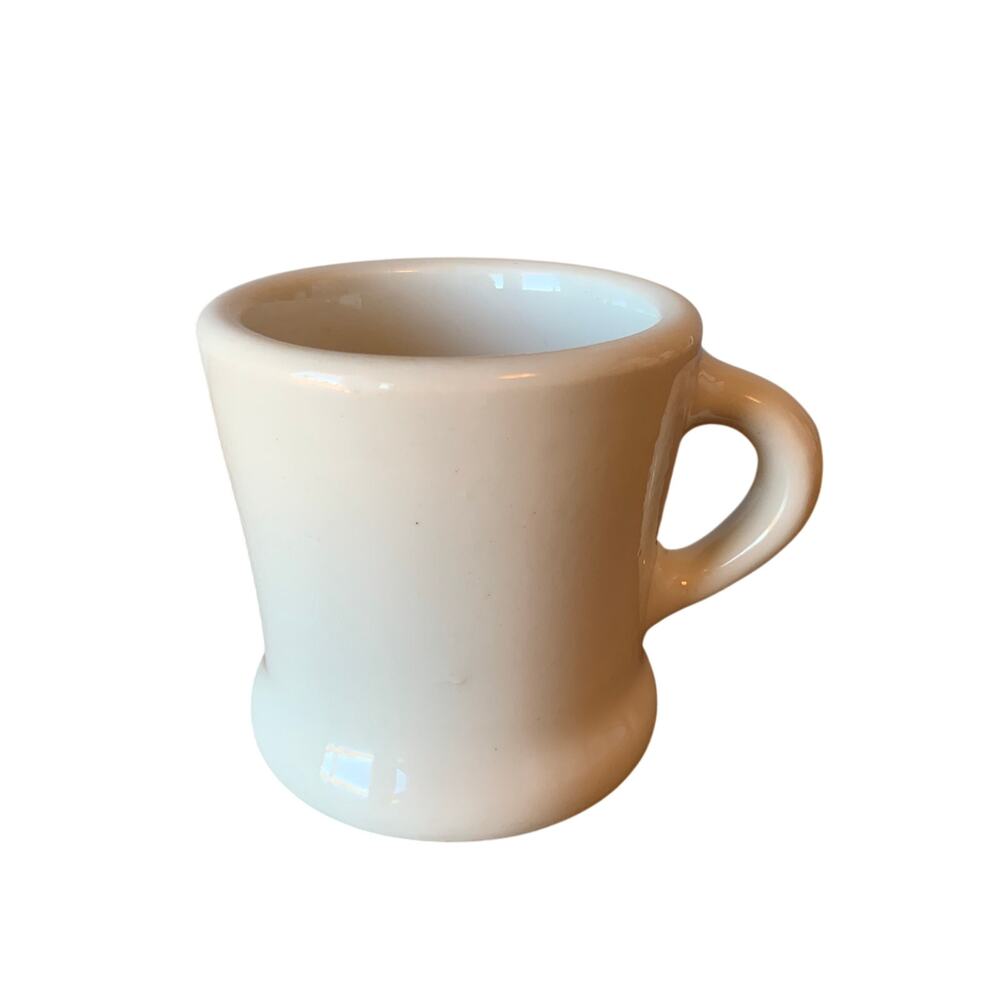 Hall Diner Coffee Mug Vintage White Heavy Duty Restaurant Ware Thick USA